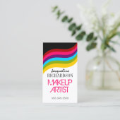 Colorful Makeup Artist Visitekaartje (Staand voorkant)