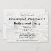 Colorful Mallard-eend Art Retirement uitnodiging (Achterkant)