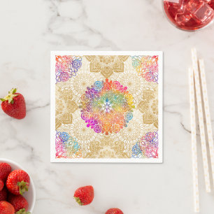 Colorful Mandala Art Servet