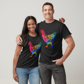 Colorful Mandala Chicken Farmer T-shirt (Unisex)