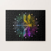 Colorful Mandala Dragonfly Legpuzzel (Horizontaal)