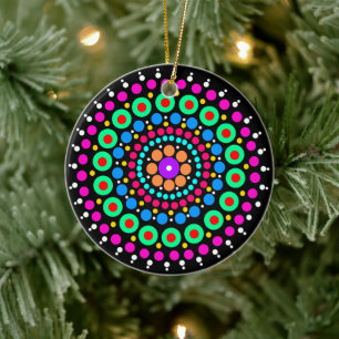 Colorful mandala keramisch ornament
