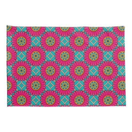 Colorful Mandala Kussensloop (Achterkant-Rechts)