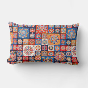 Colorful Mandala/Marokkaanse Tegel Kussen