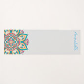 Colorful mandala noemt levendige energieke kunst yogamat (Voorkant (horizontaal))