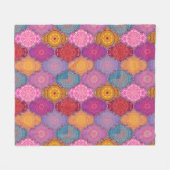 Colorful Mandala Pattern Fleece Deken (Voorkant (Horizontaal))
