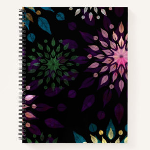 Colorful Mandala Splatter Pattern Notitieboek