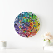 Colorful Mandala Wall klok (Huis)