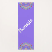 Colorful Mandalas Paars Yoga Mat (Voorkant)