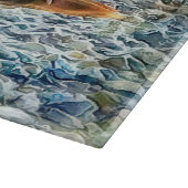 Colorful Mandarin Duck aan het meer Snijplank (Hoek)