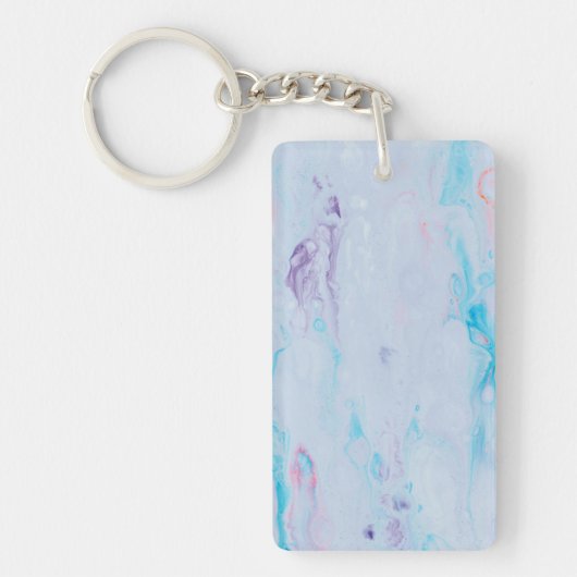Colorful Marble Acrylic Sleutelhanger (Voorkant)