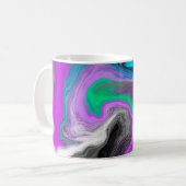 Colorful Marble Art Explosion Koffiemok (Voorkant links)