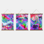 Colorful Marble Digital Fluid Art Hangend Wandkleed (Driedubbel)