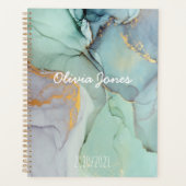 Colorful Marble Personalized Planner (Voorkant)