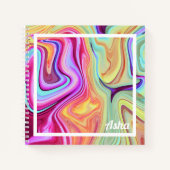 Colorful Marble Personalized Sketch Notitieboek (Voorkant)