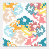 Colorful Marble Swirl Pattern Behang (Voorkant)