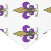 Colorful Mardi Gras Fleur De Lis Tafelkleed (Gekanteld)