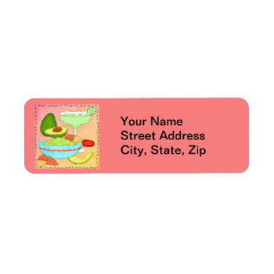 Colorful Margarita Guacamole Fun Celebrate Etiket