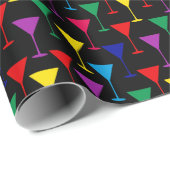 Colorful Martini Cocktail Pattern Cadeaupapier (Rol Hoek)