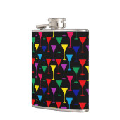 Colorful Martini Cocktail Pattern Heupfles (Links)