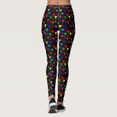 Colorful Martini Cocktail Pattern Leggings (Achterkant)
