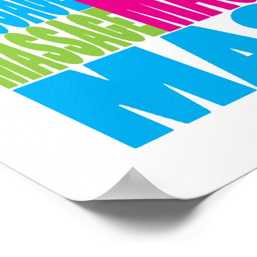 Colorful Massage Poster (Hoek)