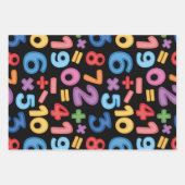 Colorful Math & School Numbers & Clips Inpakpapier Vel (Voorkant 2)