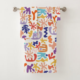 Colorful Matisse Motif Formes botaniques Abstraite