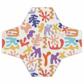 Colorful Matisse Motif Formes botaniques Abstraite (Plat)