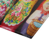 Colorful Matryoshka Dolls Snijplank (Hoek)