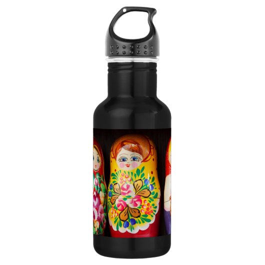 Colorful Matryoshka Dolls Waterfles (Voorkant)
