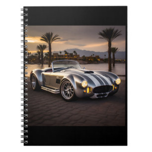 Colorful Matte Race Car Carnet imprimé