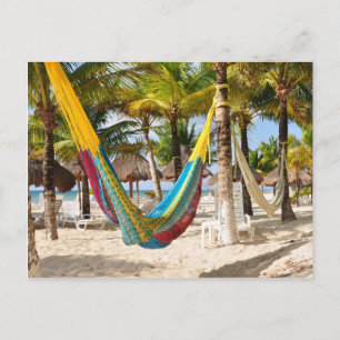 Colorful Mayan Hammock Cozumel Mexico Briefkaart