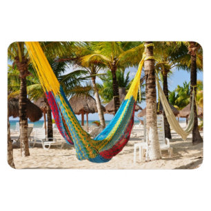 Colorful Mayan Hammock Cozumel Mexico Flex Magnet Magneet
