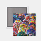 Colorful Mayan Mexican Bowls Magneet (Voorkant / Achterkant)