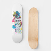 Colorful Mayan Skateboard (Voorkant)