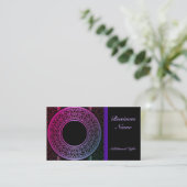 Colorful Medallion Visitekaartje (Staand voorkant)