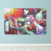 Colorful Medical Theme Graffiti Canvas Afdruk (Insitu (Houten vloer))