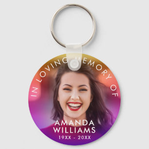Colorful Memorial Keepsakes in Loving Memory Sleutelhanger