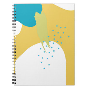 Colorful Memphis design background vintage80's, 90 Notitieboek