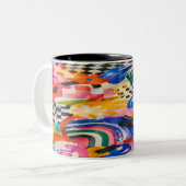 Colorful Memphis Mug (Devant gauche)