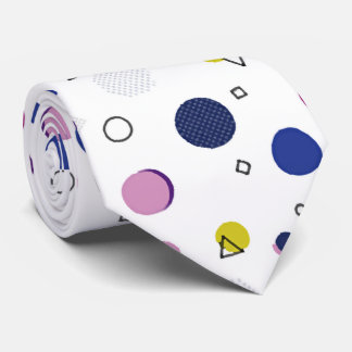 Colorful Memphis Pattern Stropdas