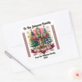 Colorful Merry Christmas Sticker Design (Enveloppe)