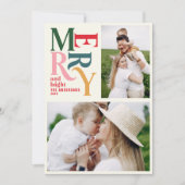 Colorful  merry chritsmas aankondiging (Voorkant)