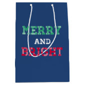 Colorful Merry en Bright kerstcadeautas Medium Cadeauzakje (Voorkant)