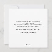 Colorful Merry Everything Inclusive NON-PHOTO Feestdagenkaart (Achterkant)