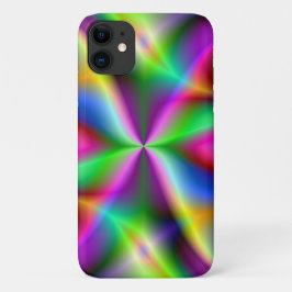 Colorful Metallic Fractal Luster iPhone 11 Hoesje