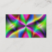 Colorful Metallic Fractal Luster Visitekaartje (Achterkant)