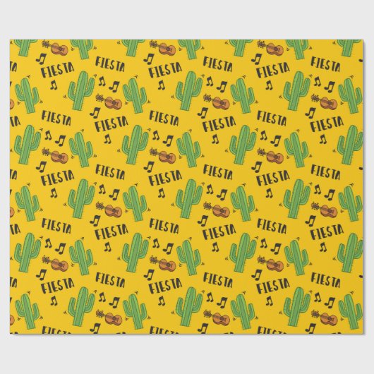 Colorful Mexican Fiesta Cadeaupapier (Vlak)