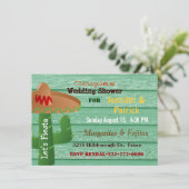 Colorful Mexican Fiesta Couple's Wedding Shower Kaart (Staand voorkant)